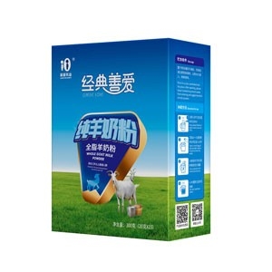 经典善爱全脂羊奶粉300克/盒